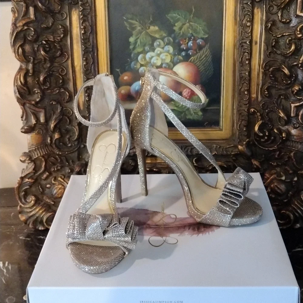 Jessica Simpson sparkle Sandals SOLD, SOLD, SOLD SOLD - Picture 2 of 12